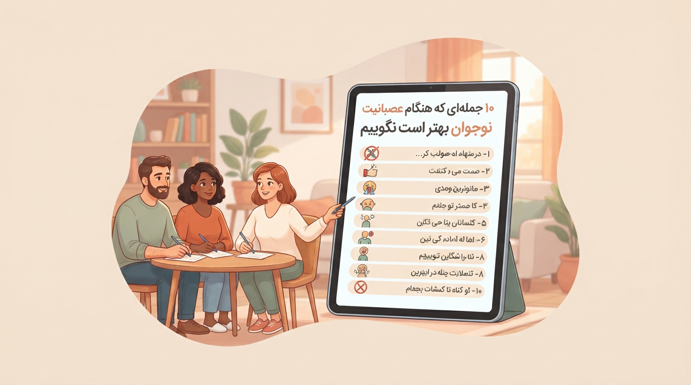 ۱۰ جملهای که هنگام عصبانیت نوجوان بهتر است نگوییم