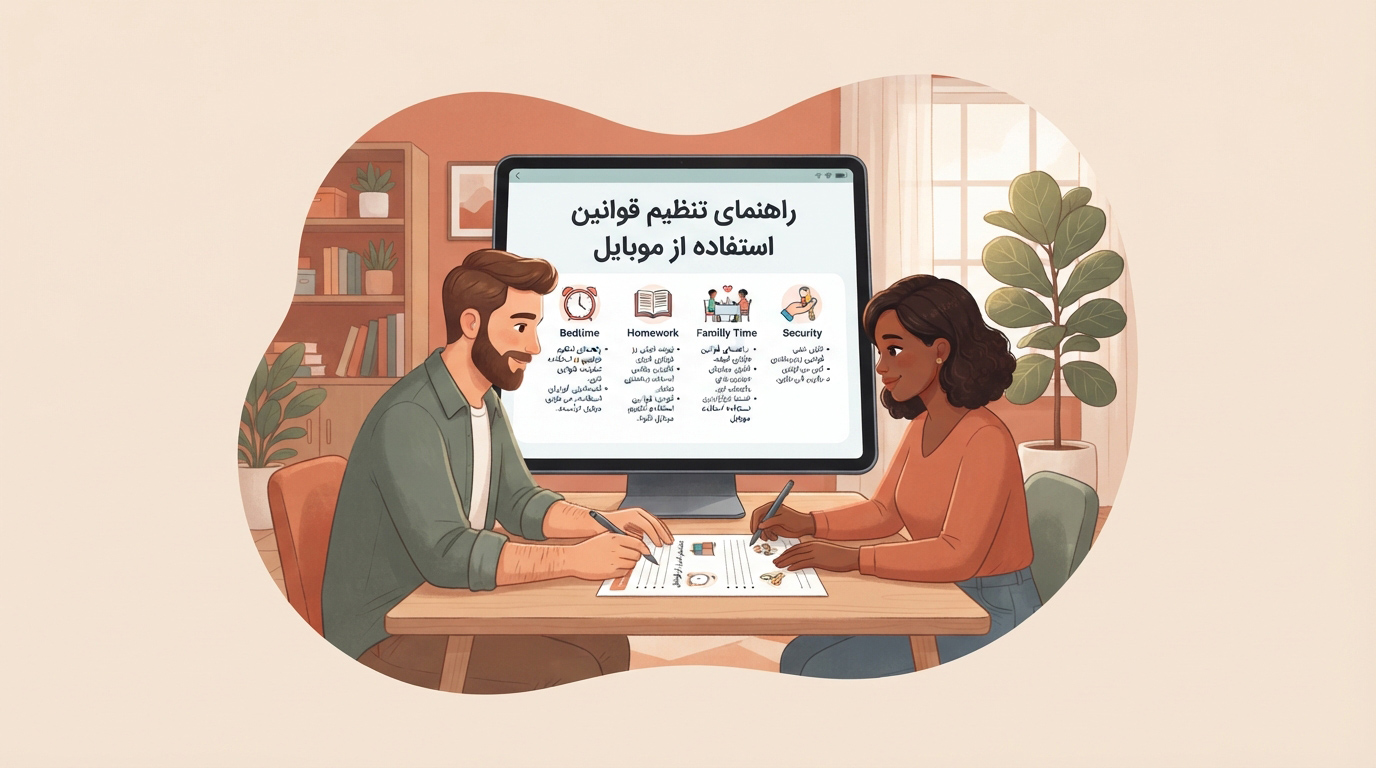 راهنمای تنظیم قوانین استفاده از موبایل